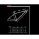 Bicicleta de montaña Massi Trax Negra Geometría