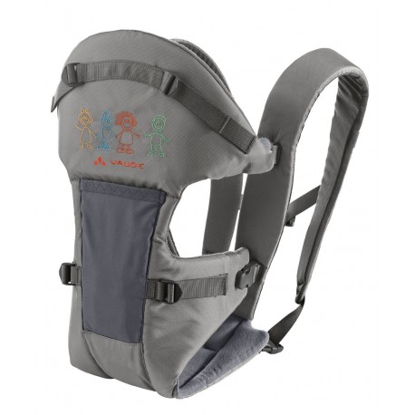 Mochila portabebe Vaude Soft IV Frontal Gris