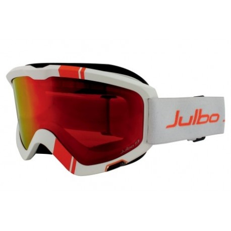 Mascara Julbo Bang blanca cristal rojo