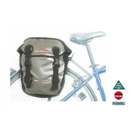 Alforjas traseras Massi CM 227 DOUBLE 100% IMPERMEABLE-GRIS