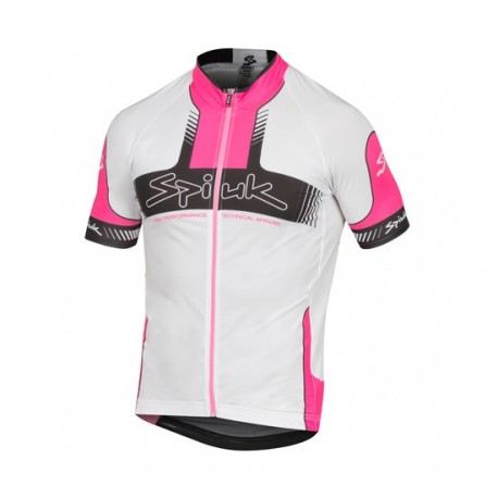 Maillot Spiuk Performance 2015 manga corta Blanco/Rosa