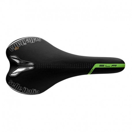 Sillin Selle Italia SLR TT Titanio Negro/Verde